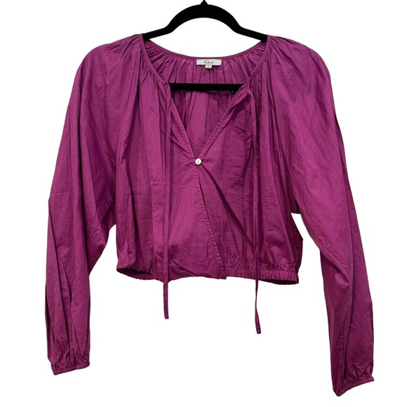 RAILS NWT $168 Katia Midriff Billowy Style Berry Size S - Picture 4 of 11